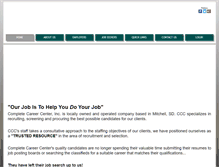 Tablet Screenshot of cccjobs.com